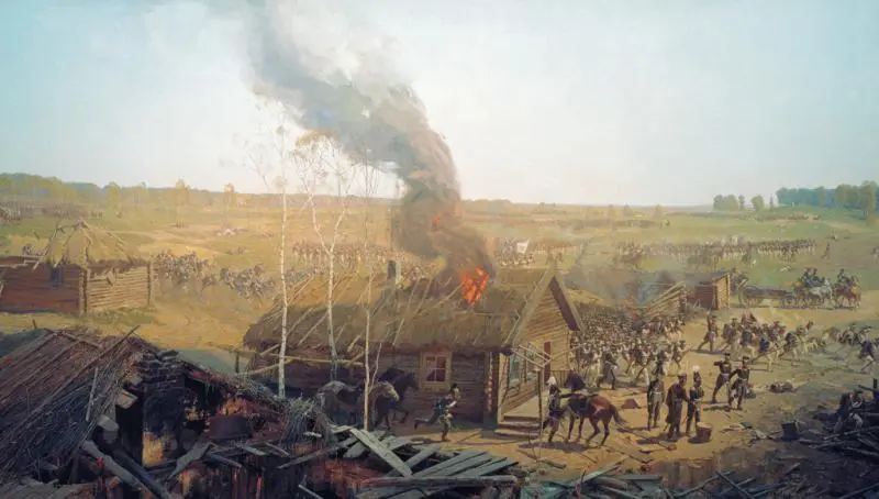 Панорама Бородинская битва Фрагмент Художник Ф А Рубо Французская - фото 184