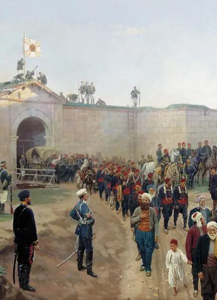 Капитуляция крепости Никополь Художник Н Д ДмитриевОренбургский В - фото 241