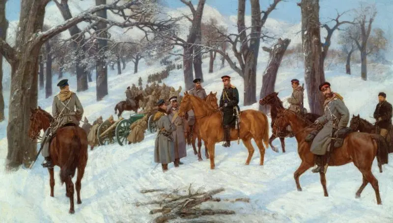 Генерал Иосиф Гурко на Балканах Художник П О Ковалевский Узнав о падении - фото 252