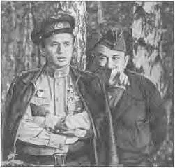 Л Быков и А Смирнов в кинофильме Л Быкова В бой идут одни старики 1974 г - фото 431