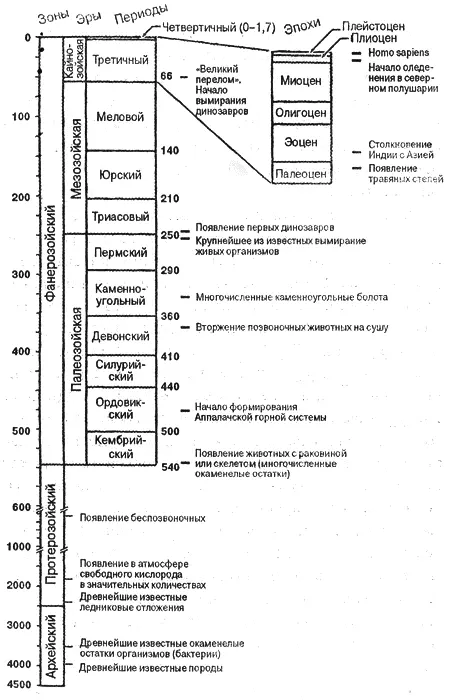 Рис 11 Шкала геологического времени Значения возраста показаны в миллионах - фото 1