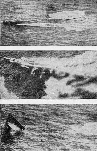 Фото 7 Потопление подводной лодки Гондар сфотографированное с самолета - фото 9