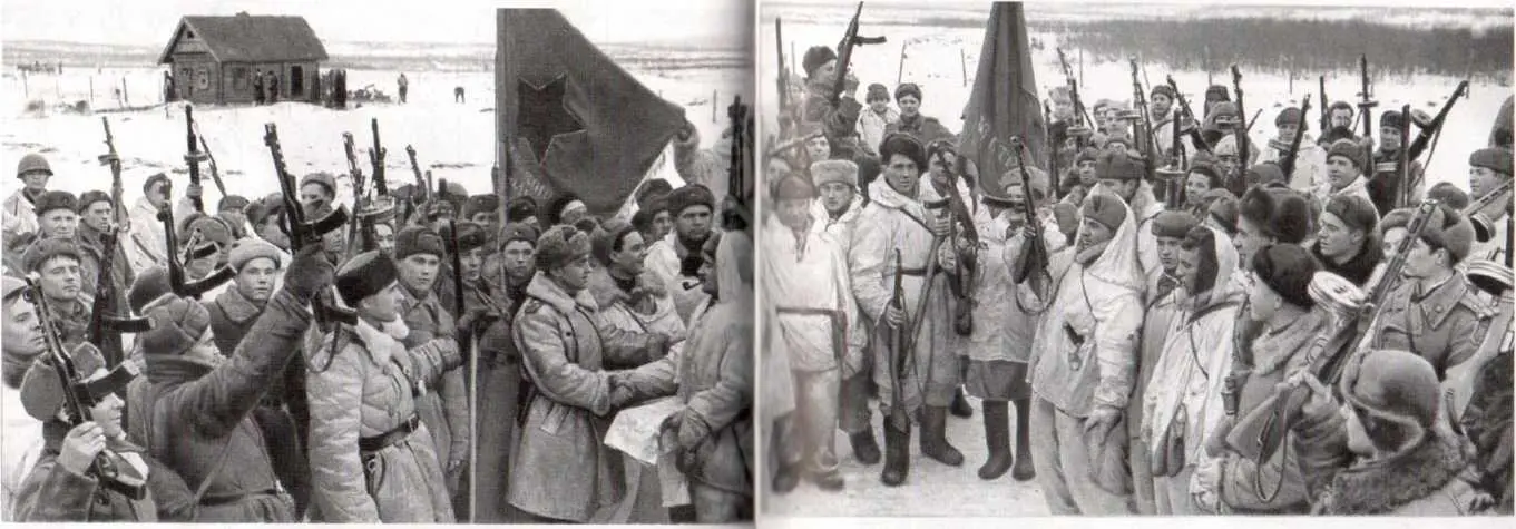 Встреча воинов 2й ударной армии и 42й армии в районе Ропши 20 января 1944 г - фото 83