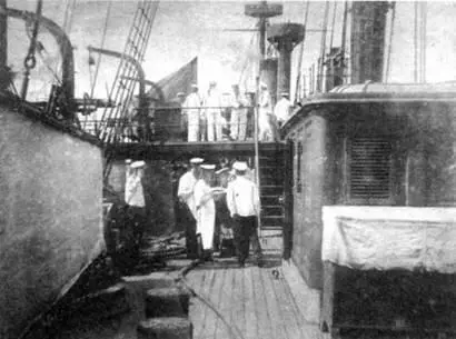 На палубе Адмирала Корнилова 19071910 гг Маршрут плавания отряда в - фото 19