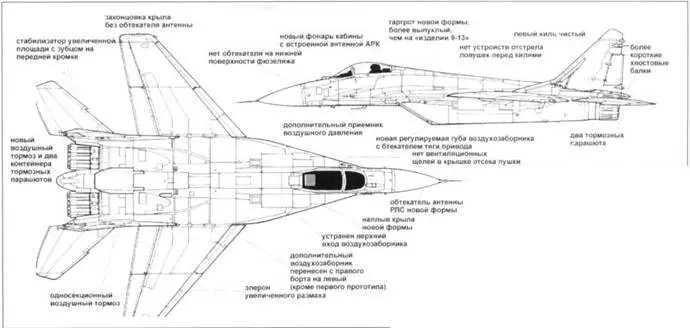 МиГ29М изделие 915 Еще одно внешнее отличие МиГ29М новый воздушный - фото 100