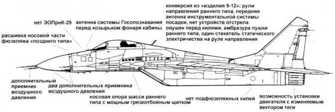 МиГ29Э изделие 921 МиГ29КВП в экспозиции музея ВВС в Монино МиГ29КВП - фото 156