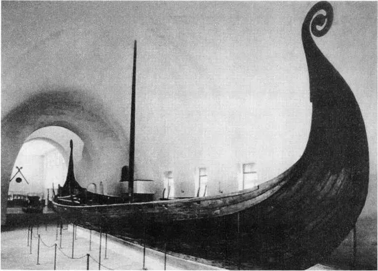 Корабль викингов Осебергский корабль IX в Музей кораблей викингов Осло - фото 58