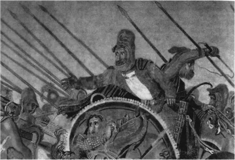Битва Александра Македонского с Дарием III Мозаика Деталь Ок 100 г до н - фото 211