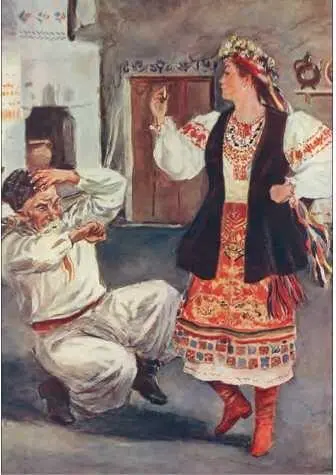 А А Пластов Иллюстрация к произведению Н В Гоголя Сорочинская ярмарка - фото 45
