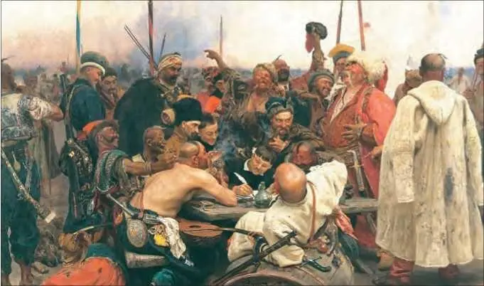 И Е Репин Запорожцы пишут письмо турецкому султану 18781891 Говоря о - фото 58