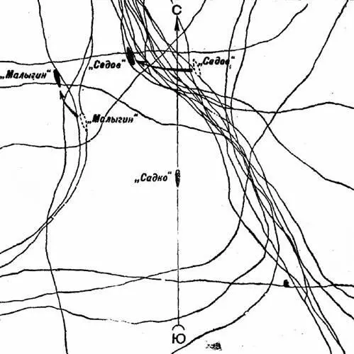 Расположение трещин в районе дрейфа с ноября 1937 года по январь 1938 года По - фото 10