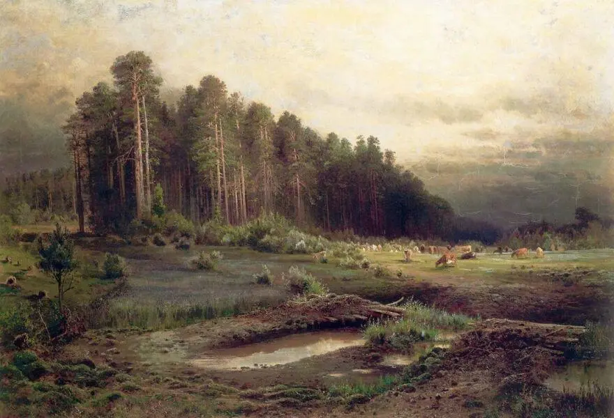 А К Саврасов Лосиный остров в Сокольниках А К Саврасов Кутузовская - фото 15