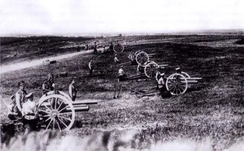 Русская артиллерия на позициях 1915 г В ходе зимнего Праснышского сражения - фото 7
