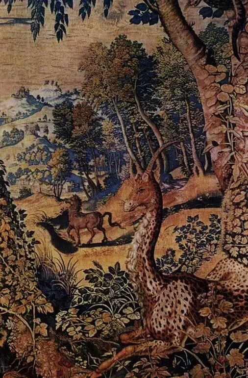 Рысь и единорог Аррас из вавельской коллекции Зигмунта Августа Деталь XVI в - фото 83