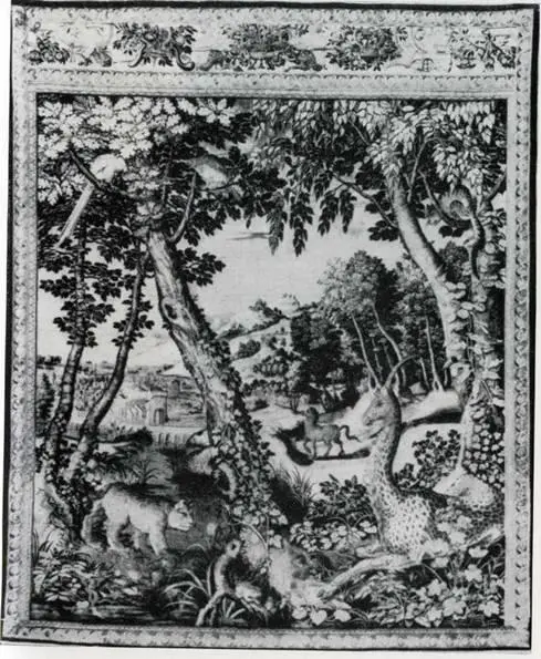 Рысь и единорог Аррас из вавельской коллекции Зигмунта Августа XVI в - фото 84