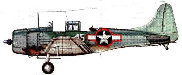 SBD5 из VB16 с Лексингтона во время боев за Гилбертовы острова 16 ноября - фото 206