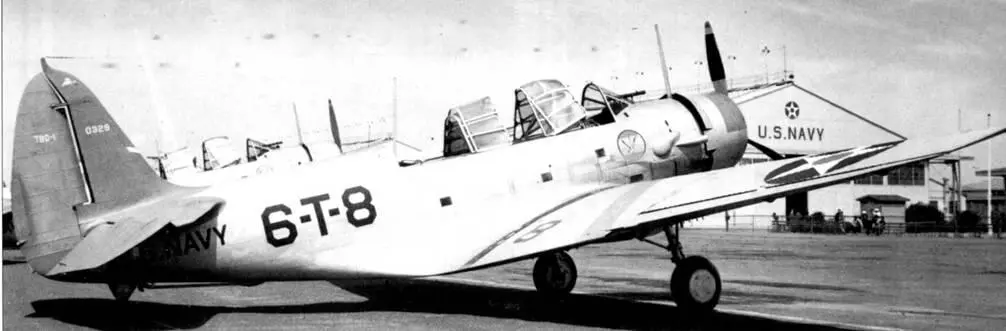 TBD1 cep 0329 из VT6 на пирсе Морской Воздушной Станции Калифорния 1938 - фото 60