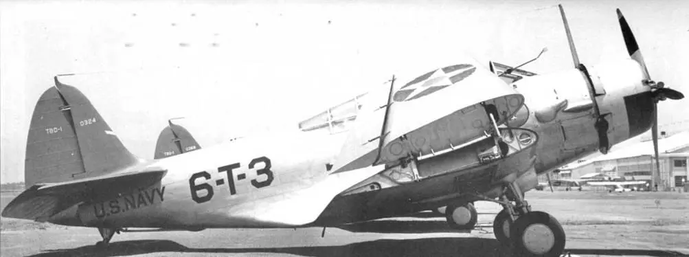 6Т3 был третьим самолётом из первой эскадрильи дивизиона VT6 На нём нижняя - фото 62