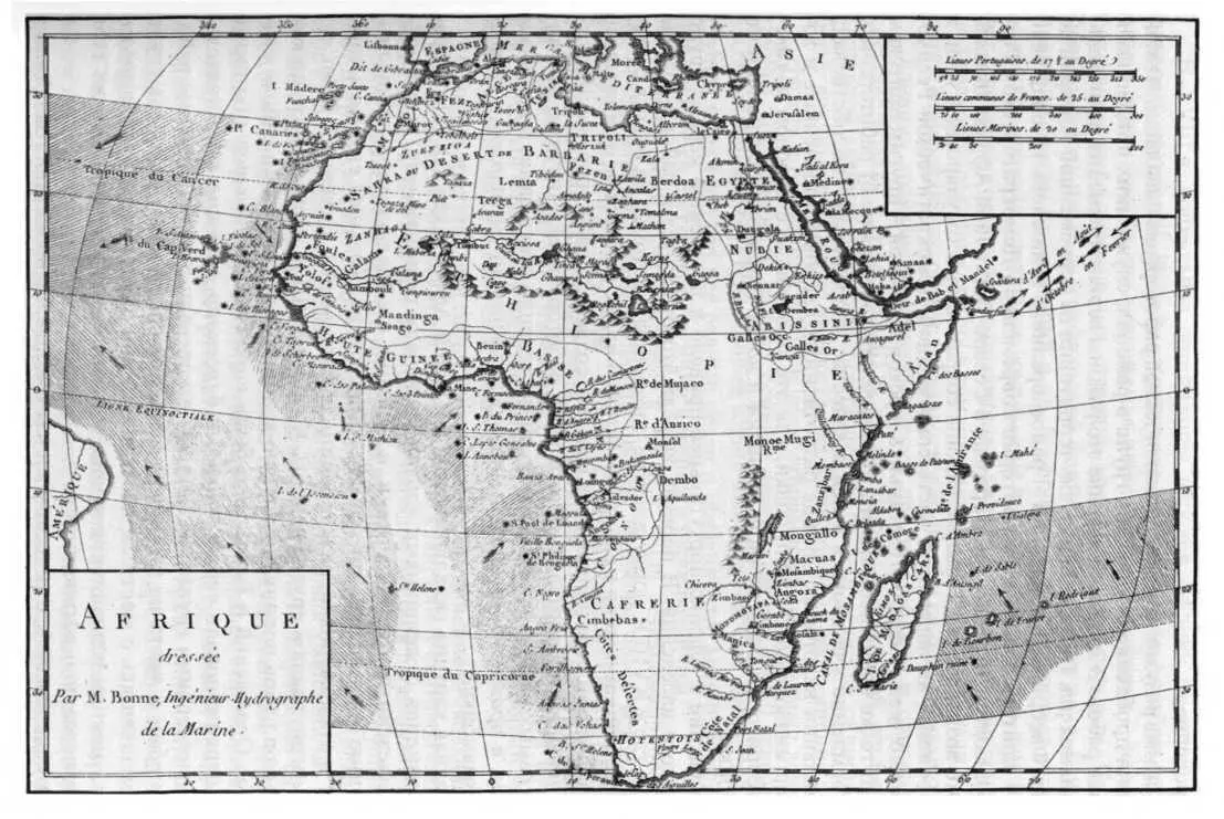 Африка Карта P Бонна 1780 г С миграциями в Африке были тесно связаны - фото 17