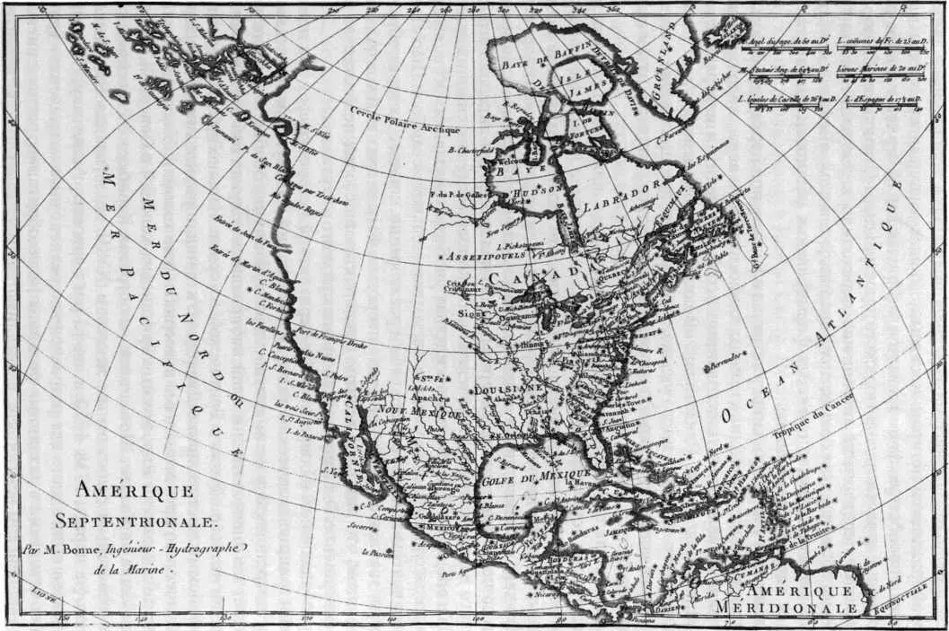 Северная Америка Карта Р Бонна 1780 г В конечном счете отрицание - фото 63