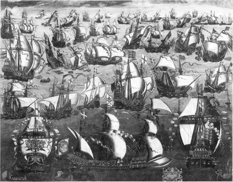 Английские корабли и Непобедимая армада Английский художник конца XVI в - фото 33