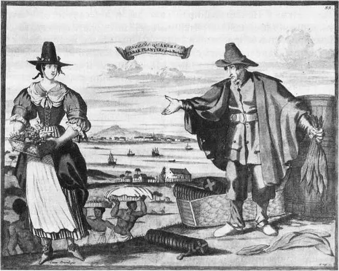 Английские квакеры на табачной плантации острова Барбадос 1680 Британская - фото 91