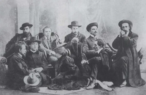 Участники литературного вечера в Киеве 4 октября 1907 В первом ряду слева - фото 46