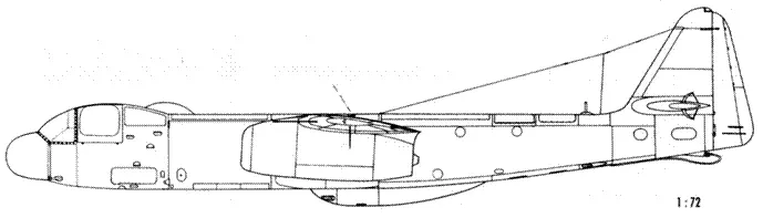 Ar 234 P5 2й вариант установка Schrage Musik в районе центроплана Ar 234 - фото 120