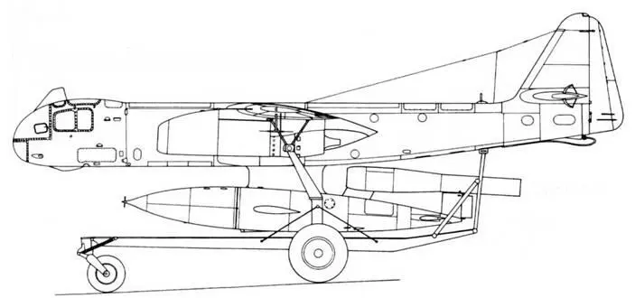 Ar 234C с V1 на стартовой тележке Ar 234 CV1 Huckepack буксируемый - фото 125
