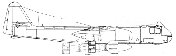 Проект Ar234 С3 с бомбой Fritz X пунктиром показано альтернативное - фото 95