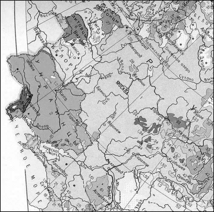 Народные пределы Карты из Географических атласов для учителей средней - фото 133