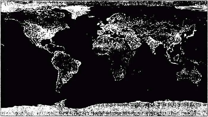 Рисунок в1 Земля ночью вид из космоса Обратите внимание на различия в - фото 1