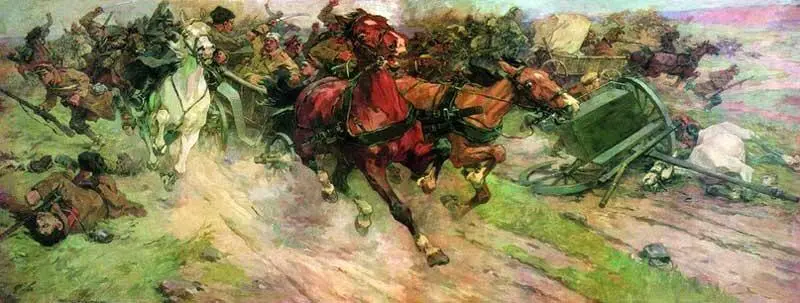 Бегство Врангеля Художник НС Самокиш ЯА Слащов кормит индюшат - фото 32