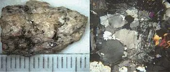 Рис 12 Образец 2 Катаклазированный двуслюдяной гранит цена деления - фото 118