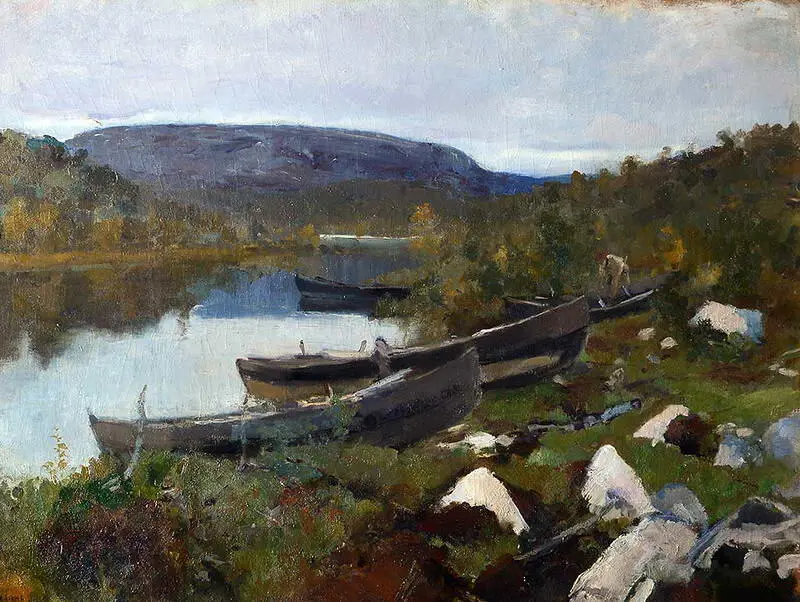 40 Ручей св Трифона в Печенге X м 1894 ГТГ 41 Сарай X м 1900 - фото 43