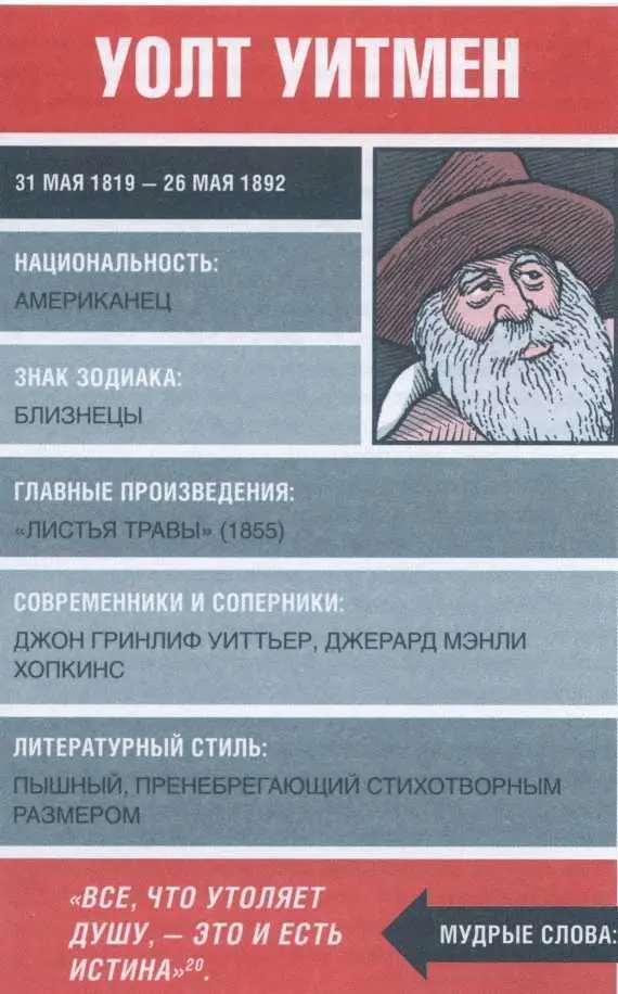 20 Из предисловия к сборнику Листья травы 1855 Это сейчас Уолт Уитмен - фото 18
