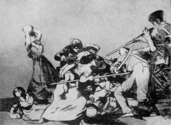 Защищаются и женщины Ф Гойя С топором на врага Ф Гойя Через - фото 22