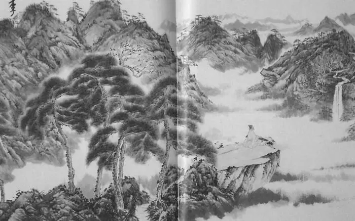 Ли Бо созерцает природу Средневековая картина Императорский дворец в Чанъани - фото 13