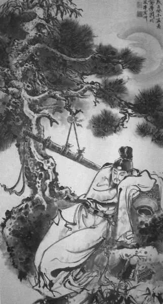 Хмельной Ли Бо Современная картина из музея в Цзянъю Старинный кубок - фото 20