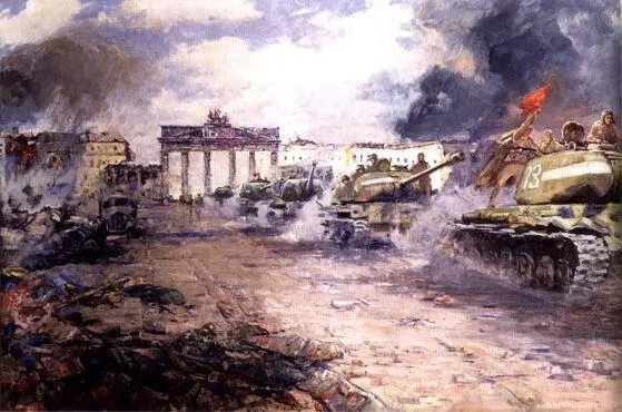 Советские танки на фоне Бранденбургских ворот 1945 г Музей безоговорочной - фото 52