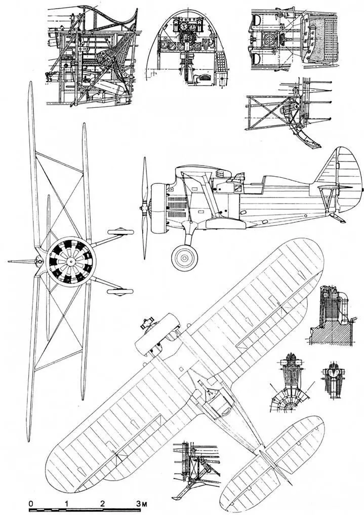 Поликарпов И15 Детали конструкции истребителя И5 И15бис И152 - фото 73