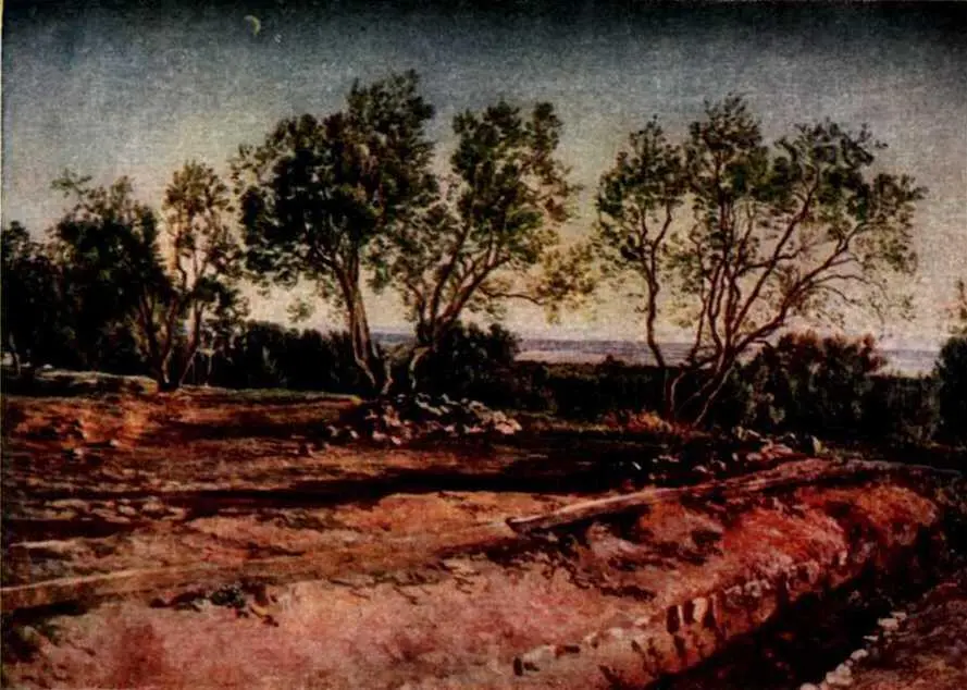 Оливы у кладбища Альбано Молодой месяц Около 18431845 года Начальство - фото 12