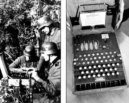 Слеванемецкие солдаты во время Второй мировой войны записывают сообщение - фото 49