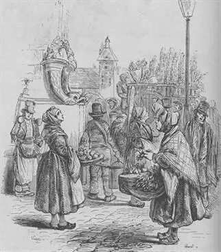 Парижская улица Худ И Поке 1841 Оптовая продажа прекращается в 9 утра - фото 128