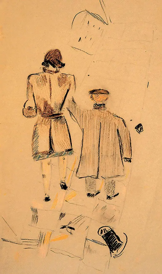Т Липавская и Л Липавский Рисунок Д Хармса 1930е гг Страница дневника - фото 229