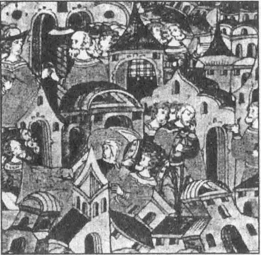 Землетрясение в Москве в 1445 году Миниатюра XVI век По мнению Билхема и - фото 112