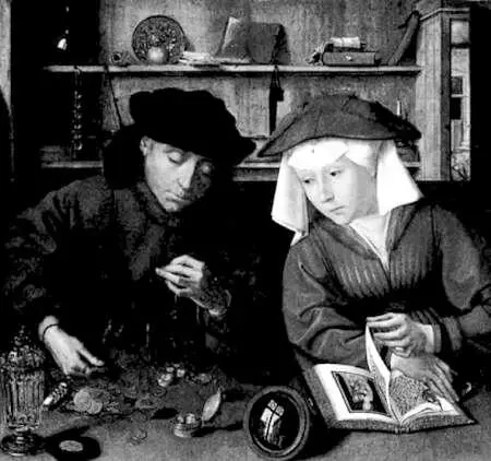 Меняла с женой Квентин Массейс 1514 год Считается что на этой картине - фото 12