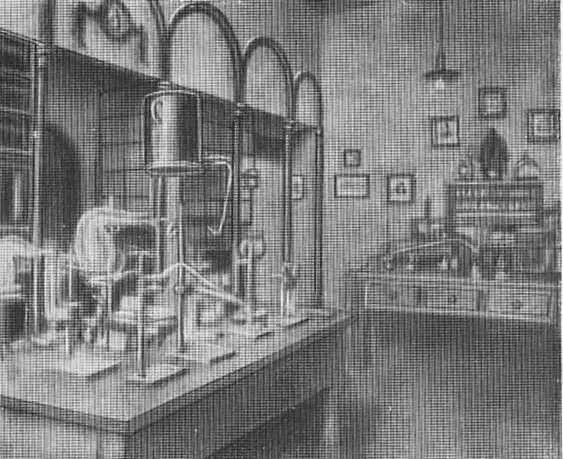Лаборатория Либиха Шарль Жерар Фарадей Старинная карика - фото 12