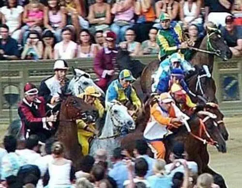 Триумфаторы получают огромное знамя называемое Il Palio Именно от него и - фото 18
