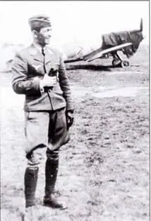 Гпуп тмин Рейнхард Зейлер из 1JG 54 на фоне своего самолета с нарисованным - фото 123